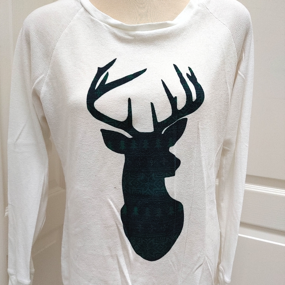 Stag Print Top